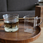 INCAFE |日单薄玻璃公道杯 小茶杯 茶具 玻璃水杯 茶艺 水杯 杯子
