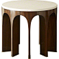 Baker Furniture : Arcade Center Table w/ Stone Top - 8651-1 : Thomas Pheasant : Browse Products: 