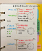 【手帐】9.4更 橙子哔哔的活页A6日常管理~姨妈打卡...