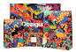 Make it magic : Desigual asked for an illustration for their annual Birchbox and holiday shopping packaging like paper and bags inspired by the quote: "If you want me happy, make it magic". The design was printed in a colourful mix of bright col