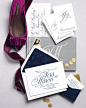 Velvet-inspired invites by 42 Pressed via @Martha Stewart Weddings Magazine