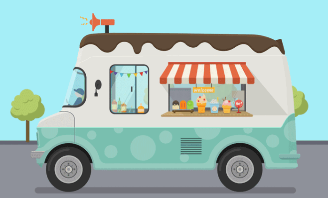 冰淇淋车UI动效设计