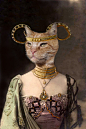 Boadicea, Vintage Cat Print  Anthropomorphic  by AnimalFancy