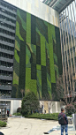 大型商场外墙仿真绿植，为设计师点个赞