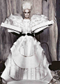 Carmen Dell'Orefice - dress, hair, gloves. High fashion at it's best.