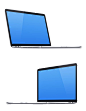 MacBookPro Retina笔记本电脑PSD素材 多角度