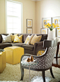 love this Gray And Yellow color scheme: 