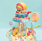 MIWU in Sweet Land by Son Ji-Young Dressy Doll x BurningMonster  : Sweet sensory overload! Sweet tooth and kwaii lovers look away now. Is it hard to resist right? So colourful and what a great custom from Son Ji-Young of Dressy Doll. We shouldn't really b
