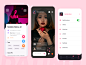 Dating App UI Concept app design profile live chat live date mobileapp