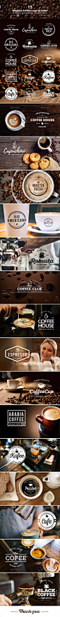 15 Modern Coffee Logo & Label Template PSD, Vector EPS, AI Illustrator. Download here: <a href="https://graphicriver.net/item/15-modern-coffee-logo-label/17684276?ref=ksioks" rel="nofollow" target="_blank">graphicri