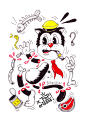 Popartoons Ink Drawings II : Popartoons ink drawings.