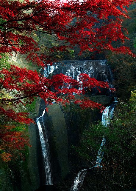 袋田瀑布，茨城县，日本
