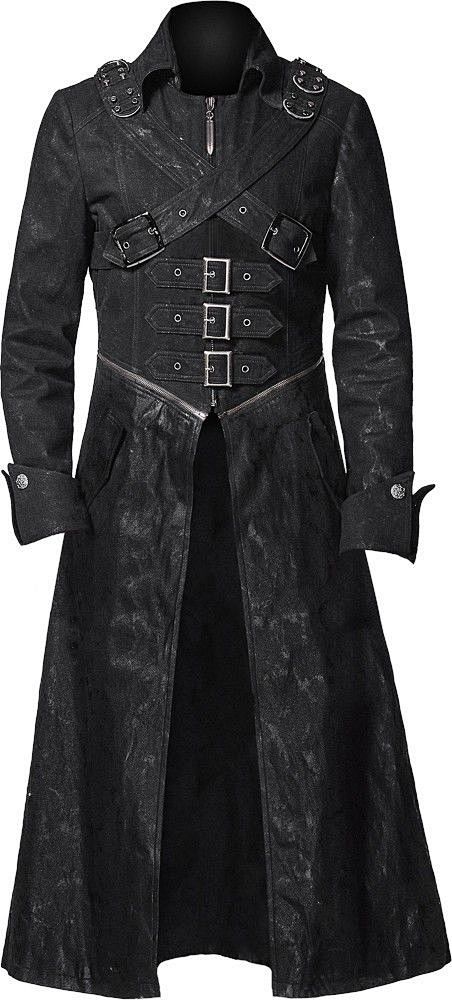Gothic trench coat b...