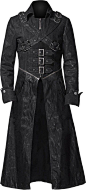 Gothic trench coat black denim http://www.the-black-angel.com/mens-coats/1277-black-denim-trench-coat.html: 