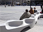 mobilier urbain banc public beton