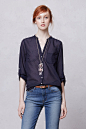 Indigo-Ruled Buttondown - Anthropologie