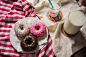 Yummy Donuts and Milk Free Image Download