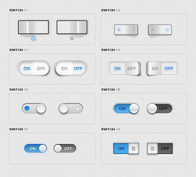 iphone界面风格的立体的开关按钮ps...