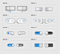 iphone界面风格的立体的开关按钮psd素材下载 #Web# #素材# #网页#