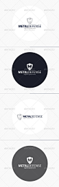 Metal Defense Logo — Letter M - Letters Logo Templates