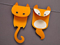 Simple Paper Cat and Fox Garland. I think a bunch of multicolored cats would be fun