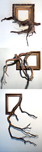 扭曲的树枝与华丽的相框由达里尔·考克斯融合： 