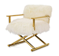 Just a visual for our director chairs: DIRECTOIRE TIBETAN FUR CHAIR <BR>[ available online ]: