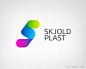 标志说明：Skjoldplast标志设计欣赏。