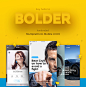 UI & UX Design / Bolder : Bolder - Mobile UI Kit is a package of ready-to-go mobile screens meant to help you kickstart your next mobile or responsive web projects. It comes with more than 60 screens retina ready, pixel perfect & aligned of a grid