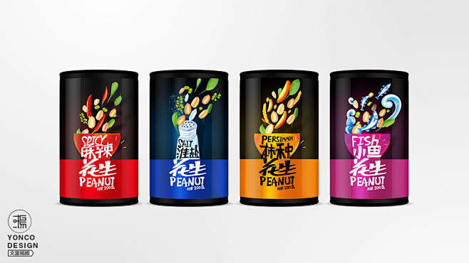 食品包装-花生系列--文里杨国品牌设计项...