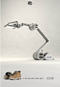 COG work lamp by Otto Polefko, via Behance: 