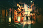 摄影师Masashi Wakui 镜头下的东京街头霓虹夜景，这个调色简直太棒了！ #photoshop#  #素材推荐# ​​​​