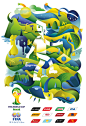 FIFA World Cup 2014 Illustrative Poster on Behance