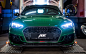 General 3840x2400 Audi Audi RS5 green car green cars supercars car race cars LED headlight Headlights taped headlights ABT