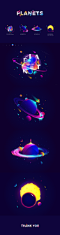 PLANETS ILLUSTRATION on Behance