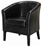 Linon Simon Club Chair in Black contemporary-armchairs-and-accent-chairs