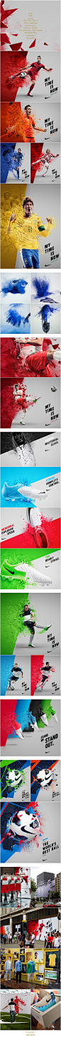 Nike 2012 My Time Is Now Campaign : This global campaign was launched to coincide with the 2012 UEFA European Football Championships. It focussed on a select group of Nike athletes: the 'new masters' of football. Concept, art direction and photography by 