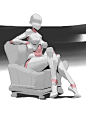 女性-坐椅子2