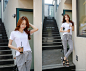 [루이스엔젤] 내추럴 슬라브 워싱 버튼티 : Romantic & Trendy Looks, Styleonme