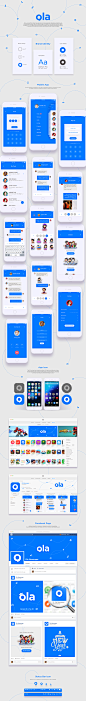 Ola Messenger : Ola is a cross-platform instant messaging free to download application that allows smartphone users to exchange text, image, video and audio messages using internet and standard texting SMS as well. The task for us was to design the comple