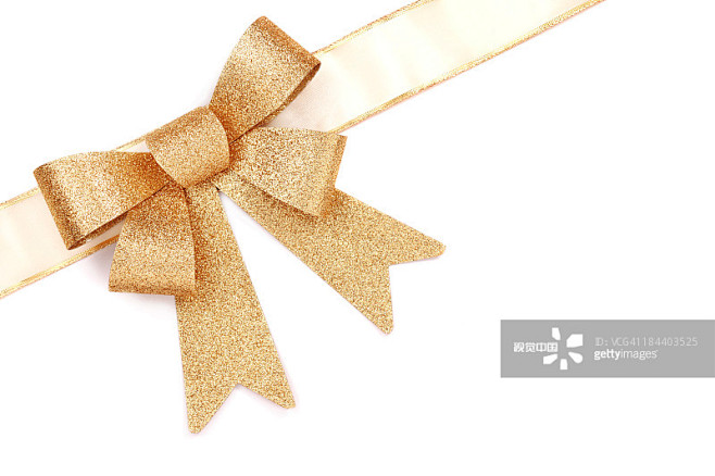 Gold Present Bow