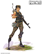 Fortnite - Commando Concepts, Ben Shafer : In honor of us launching our Battle Royale mode last week, I figured I'd start posting some of my concepts from Fortnite. More to come.