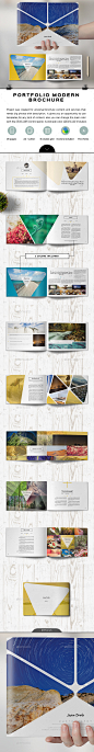 Portfolio Modern Triangle Catalog / Brochure - Portfolio Brochures