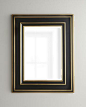 Ebony and gold Mid-Century Mirror at #Horchow would make a statement in my tiny bungalow bathroom.: 