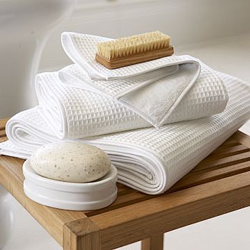 Waffle hand towels