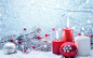 Winter, snow, merry, christmas, decoration, игрушки, снег, зима, рождество