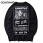 Mens Hip Hop Printed Long Sleeve Autumn Fashion Casual Cotton Extended Swag Longline Top Tees Streetwear