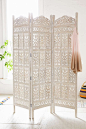 Amber Wooden Carved Screen at Urban Outfitters