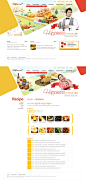 韩国橙色面包屋网页模板_可爱的蛋糕店网页模板全站psd下载 #Web# #素材#