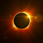 星星,明亮,太阳,充满的,事件_155142633_Solar Eclipse_创意图片_Getty Images China